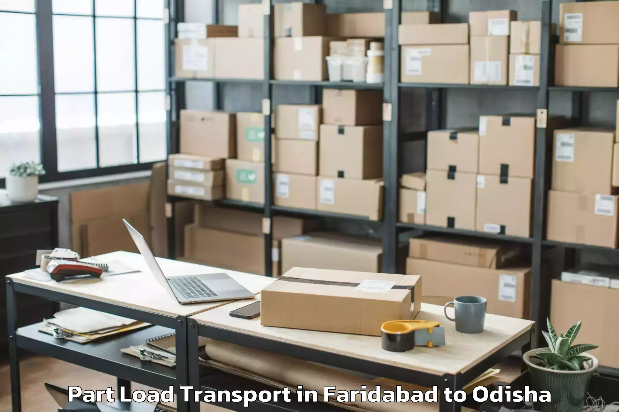 Book Your Faridabad to Giet University Gunupur Part Load Transport Today